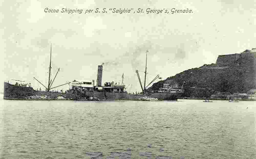 St. George's. Cocoa Shipping